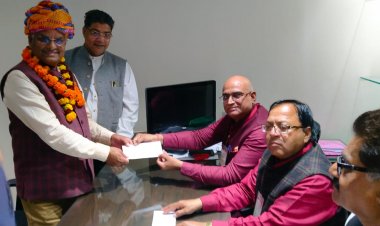 अखिल भारतीय जांगिड ब्राह्मण महासभा, दिल्ली के प्रधान पद के चुनाव हेतु श्री रामपाल शर्मा, सोडावास ने भरा नामांकन