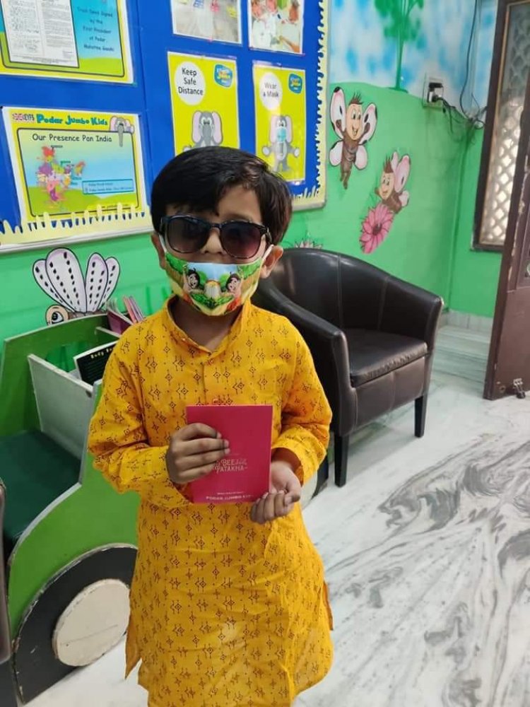 पोदार जंबो किड्स ने अपने छात्रों को उपहार में दिया बायो डिग्रेडेबल इको फ्रेंडली दिवाली बीज पटाखा