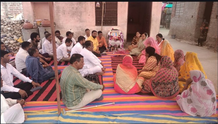 निर्मम हत्या की शिकार गुड़िया के शोकाकुल परिवार से मिलकर संवेदना जताई विधायक प्रीति शक्तावत ने
